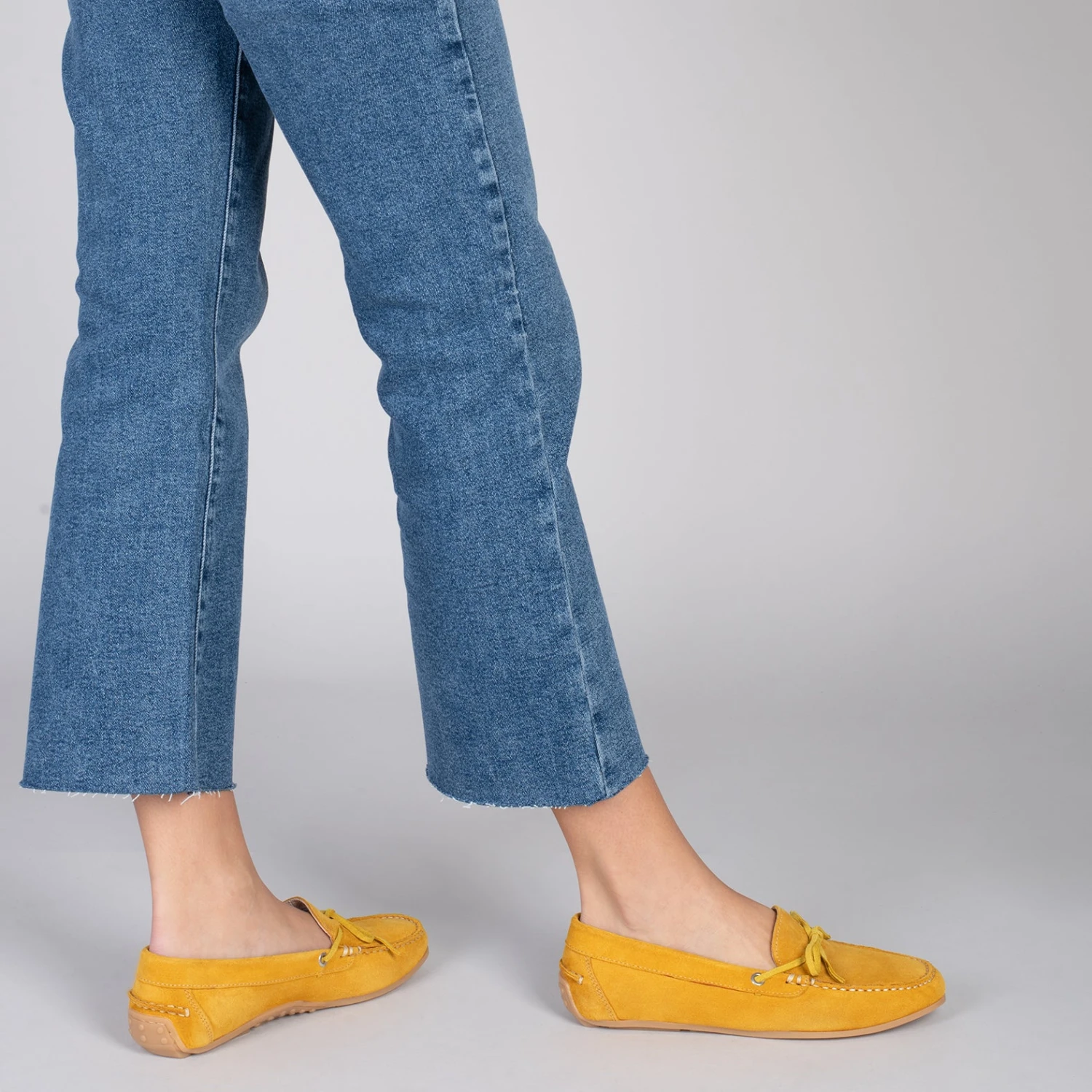 BOUCLE – Mocassins Pour Femme à Semelle Amovible JAUNE – Image 6