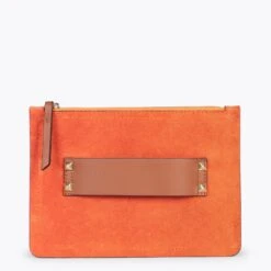 CLASSIC - Pochette à Double Compartiment Pour Femme ORANGE