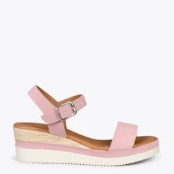 CACTUS – Sandales Confortables Compensées ROSE