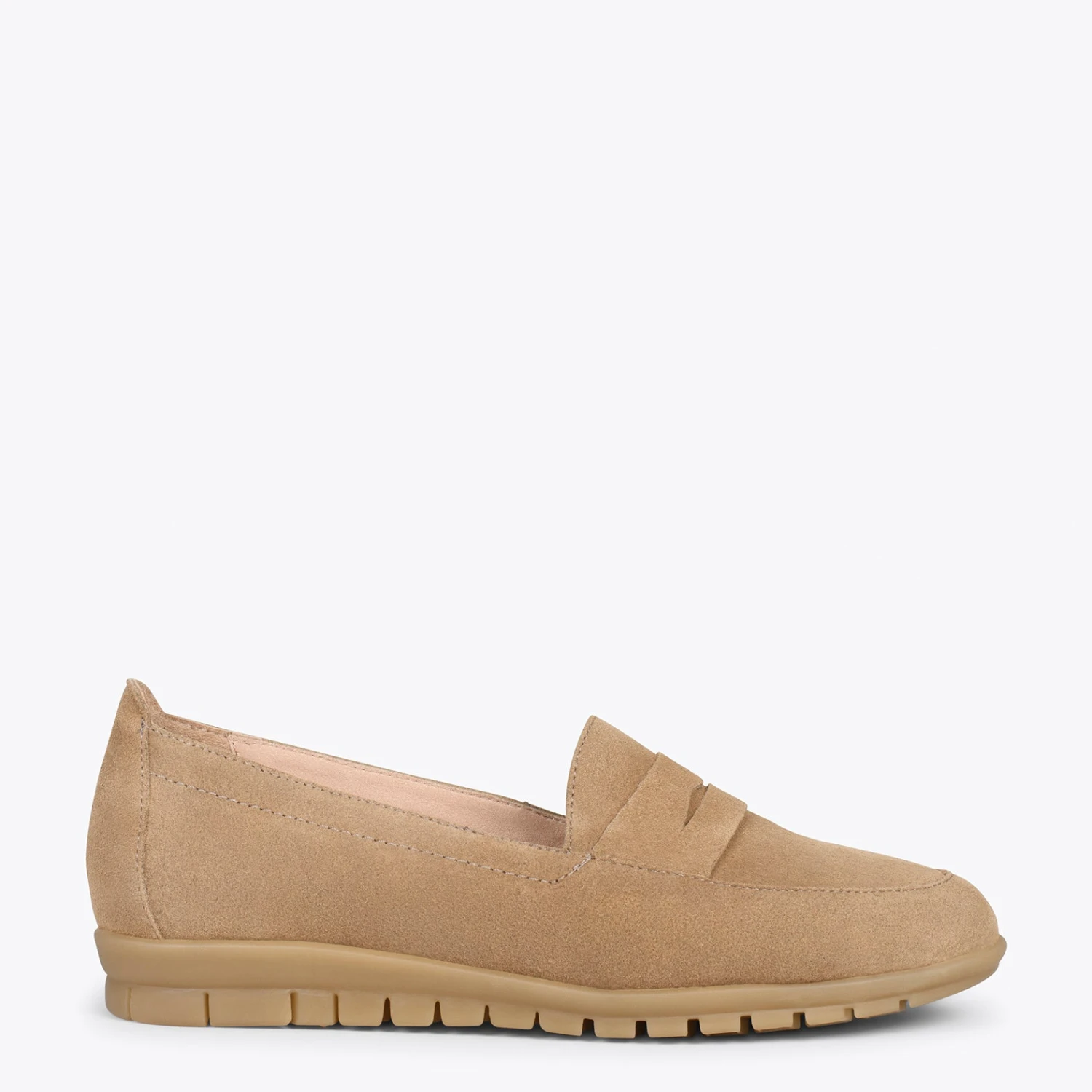 360 – Mocassins Avec Masque Et Compensé Interne SABLE