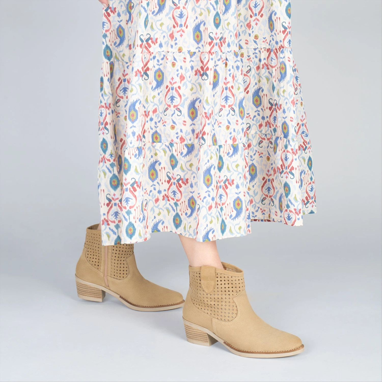 HOUSTON –Bottines Western BEIGE – Image 6