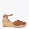 MALDIVAS – Espadrilles Compensées En Cuir Nappa MARRON