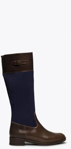 AMAZONE - Bottes Hautes BLEU MARINE Style équestre