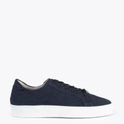 ENJOY – Sneakers En Cuir Nubuck BLEU