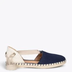 ALGARVE – Espadrilles Plates Pour Femme BLEU MARINE