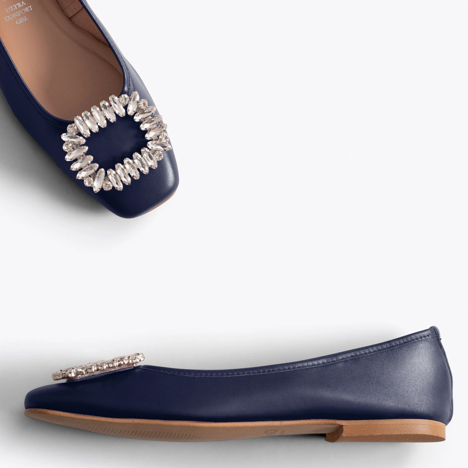 BIJOU - Chaussures Plates Avec Broche BLEU MARINE – Image 2