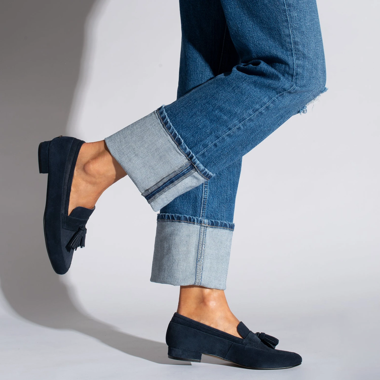 POMPON - Mocassin Femme BLEU MARINE Avec Pompon – Image 6