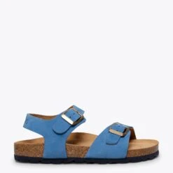 GLACE - Sandales Fille BLEU BIO Avec Boucle
