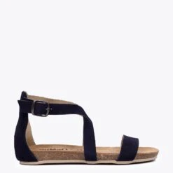 CROISÉE BIO - Sandale BIO BLEU à Brides