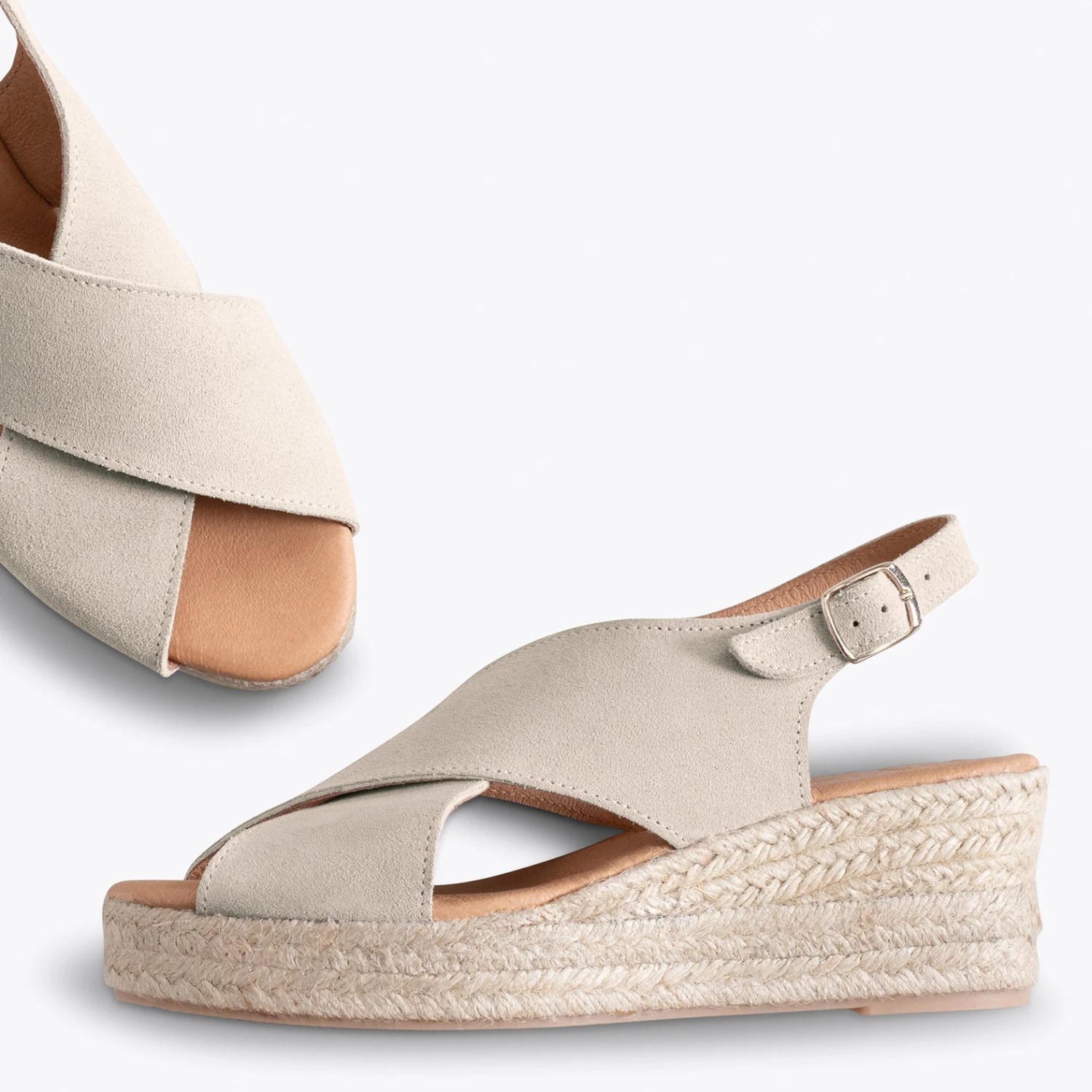 LAGOS - Espadrilles à Brides Croisées BEIGE – Image 2