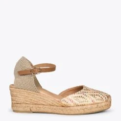 JAVEA – Espadrilles Compensées En Raphia BEIGE