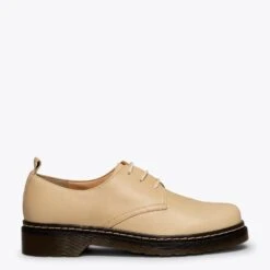 ANGLAIS- Chaussure Ă Lacets Pour Femme BEIGE