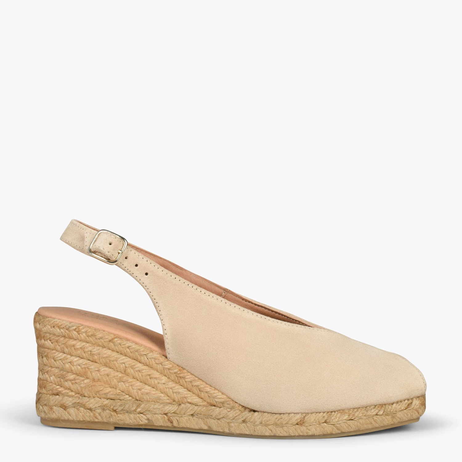 MOJACAR – Espadrilles Compensées à Bride Arrière BEIGE