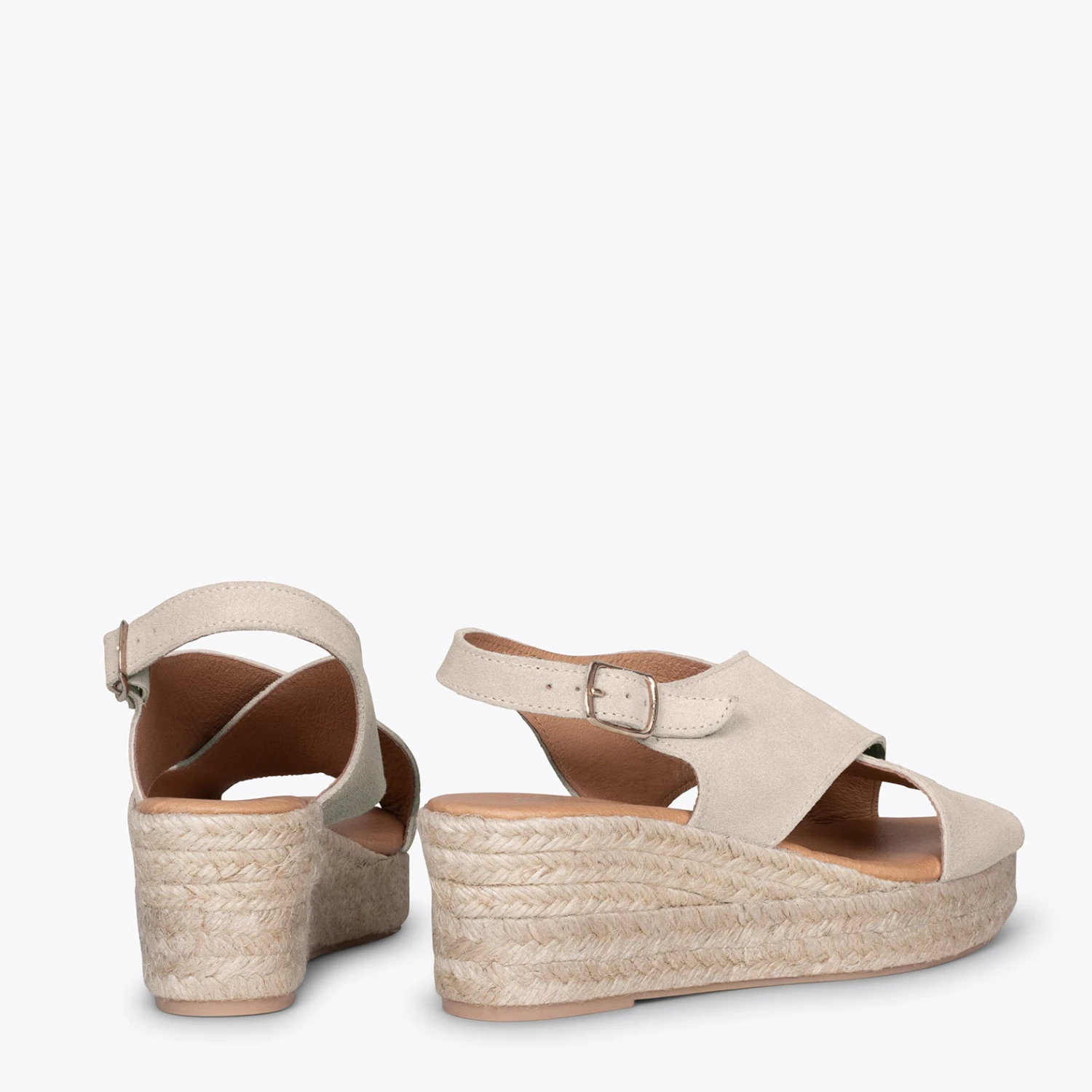 LAGOS - Espadrilles à Brides Croisées BEIGE – Image 3