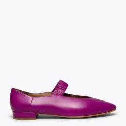 DANSE - Ballerines Avec Bride élastique POURPRE