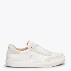ROLLER - Sneakers Pour Femme Blanches Feston BLANC