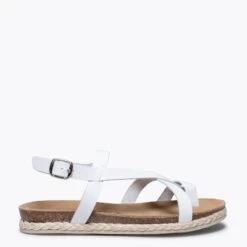 INDIE - Sandale BIO BLANC Avec Lanières