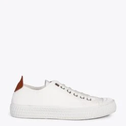 BAMBA – Baskets Casual En Toile Pour Femme BLANC