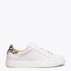 SNEAKER WILD- Baskets Animal Print Pour Femmes BLANC/GIRAFE