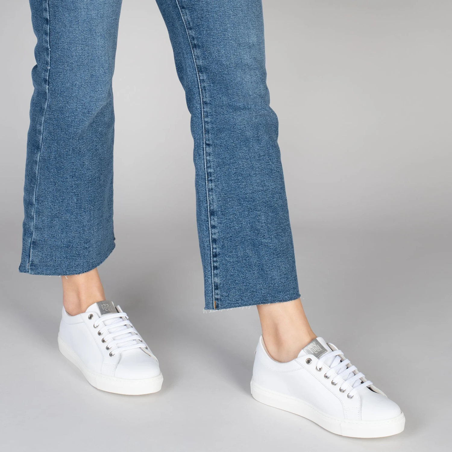 SNEAKER – Baskets Casual Pour Femme BLANC-ARGENTÉ – Image 6