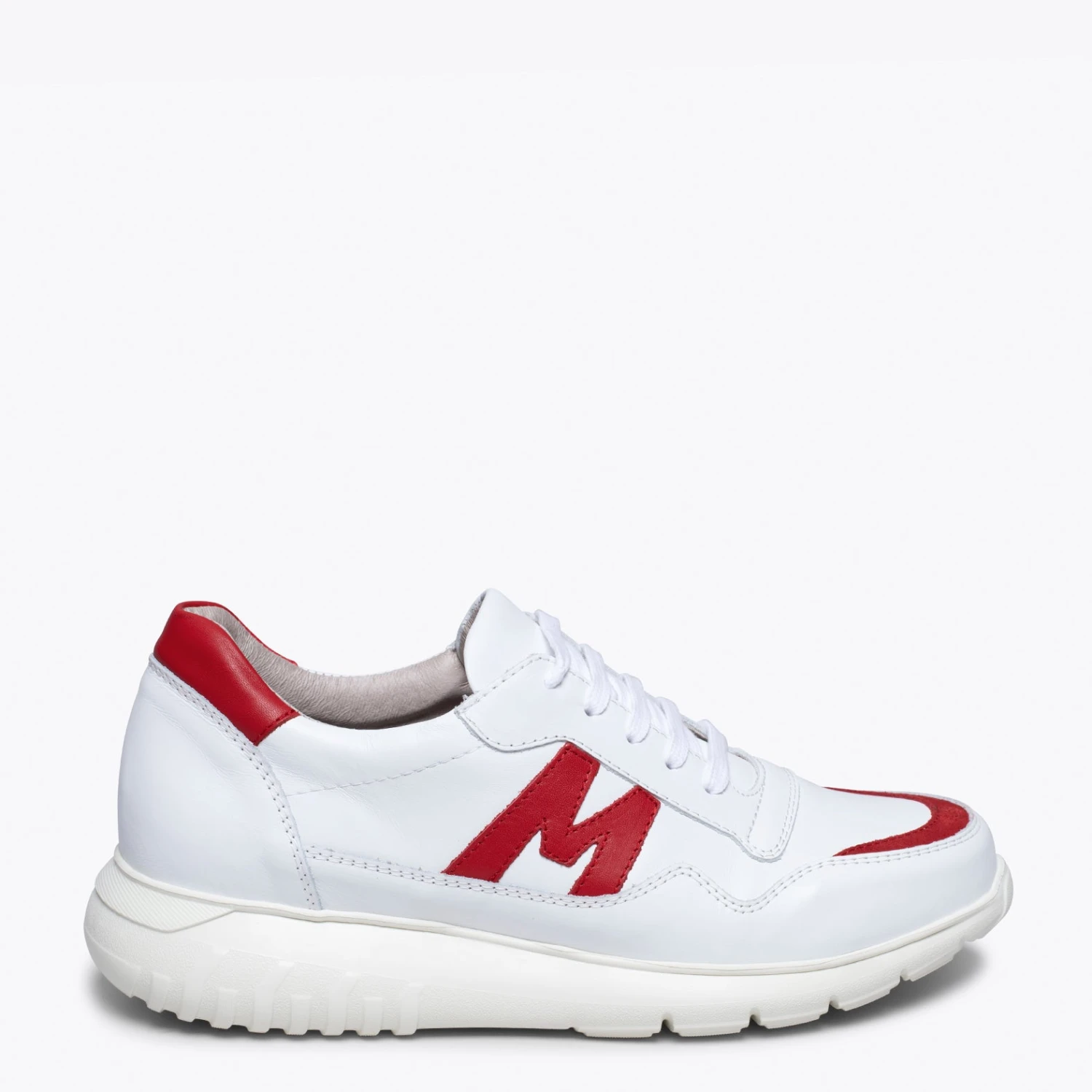 PARIS - Baskets Pour Homme BLANC/ ROUGE