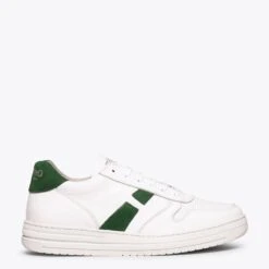 FUN - Baskets BLANC/VERT Pour Femme Memory Absorber Foam