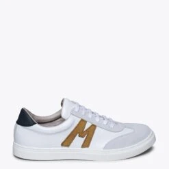 MONACO - Sneakers Pour Homme BLANC/CAMEL