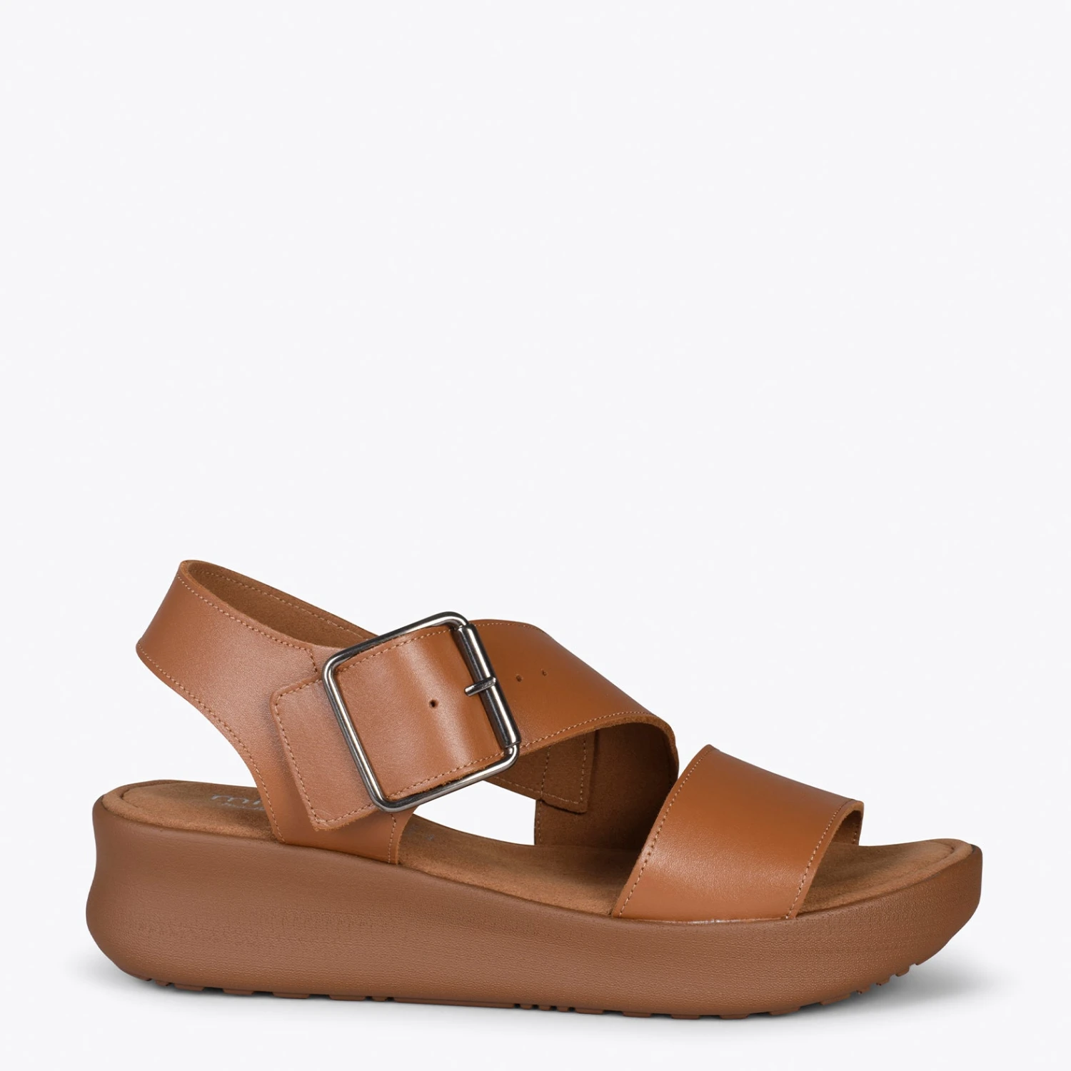 TRENDY - Sandales Ă Plateforme Pour Femmes De Couleur MARRON