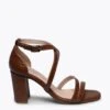 STYLE - Sandale Habillée MARRON Avec Lanières