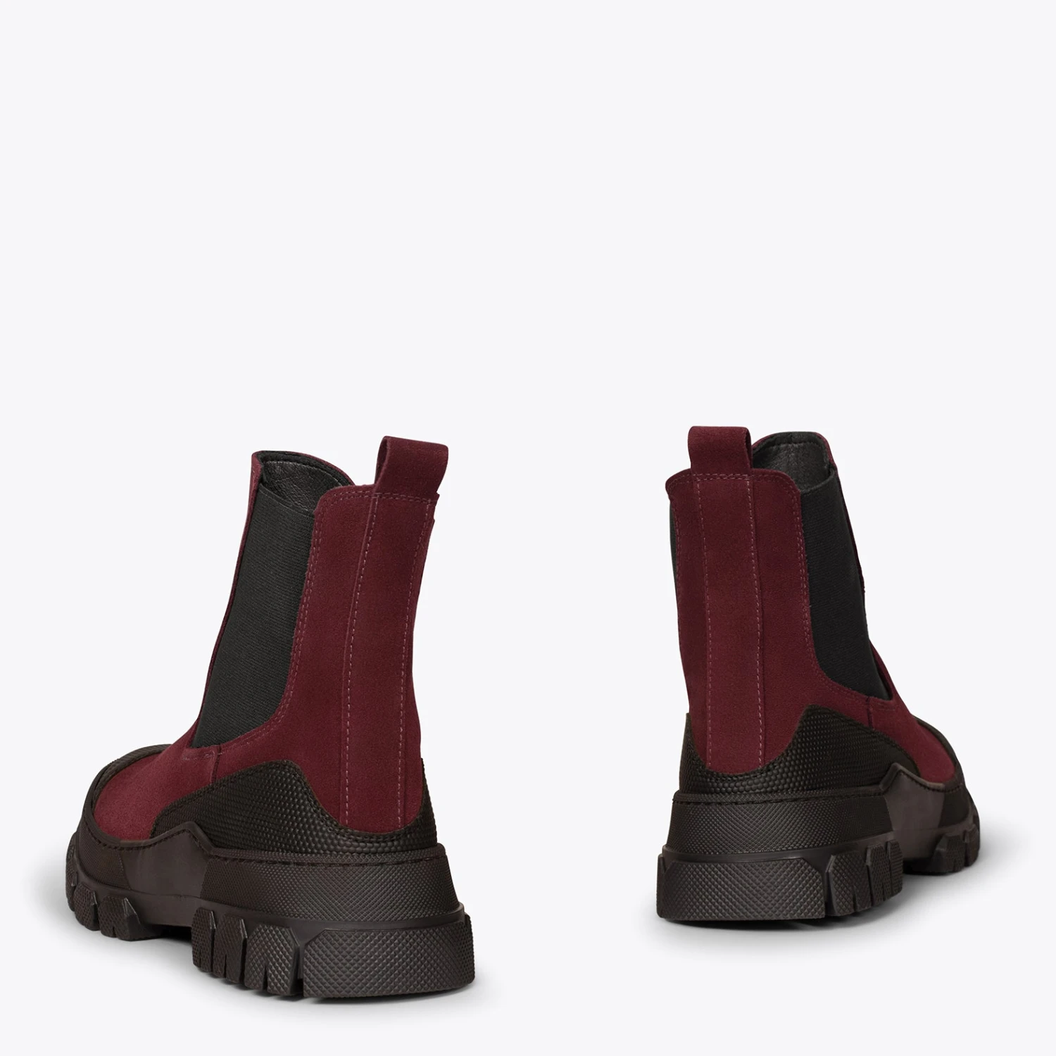 BROOKLYN - Bottines Track BORDEAUX Avec Bout En Caoutchouc – Image 3