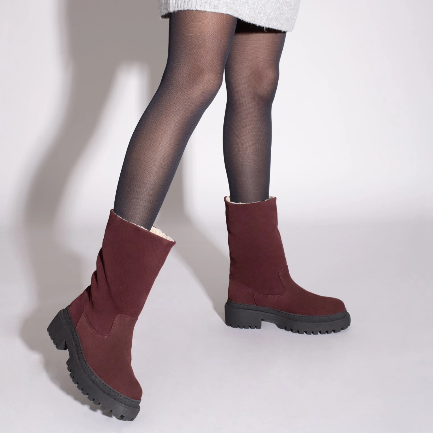 POLAR - Bottes BORDEAUX En Cuir Hydrofuge â Image 8