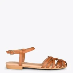 BEACH – Nu-pieds Tressés CAMEL