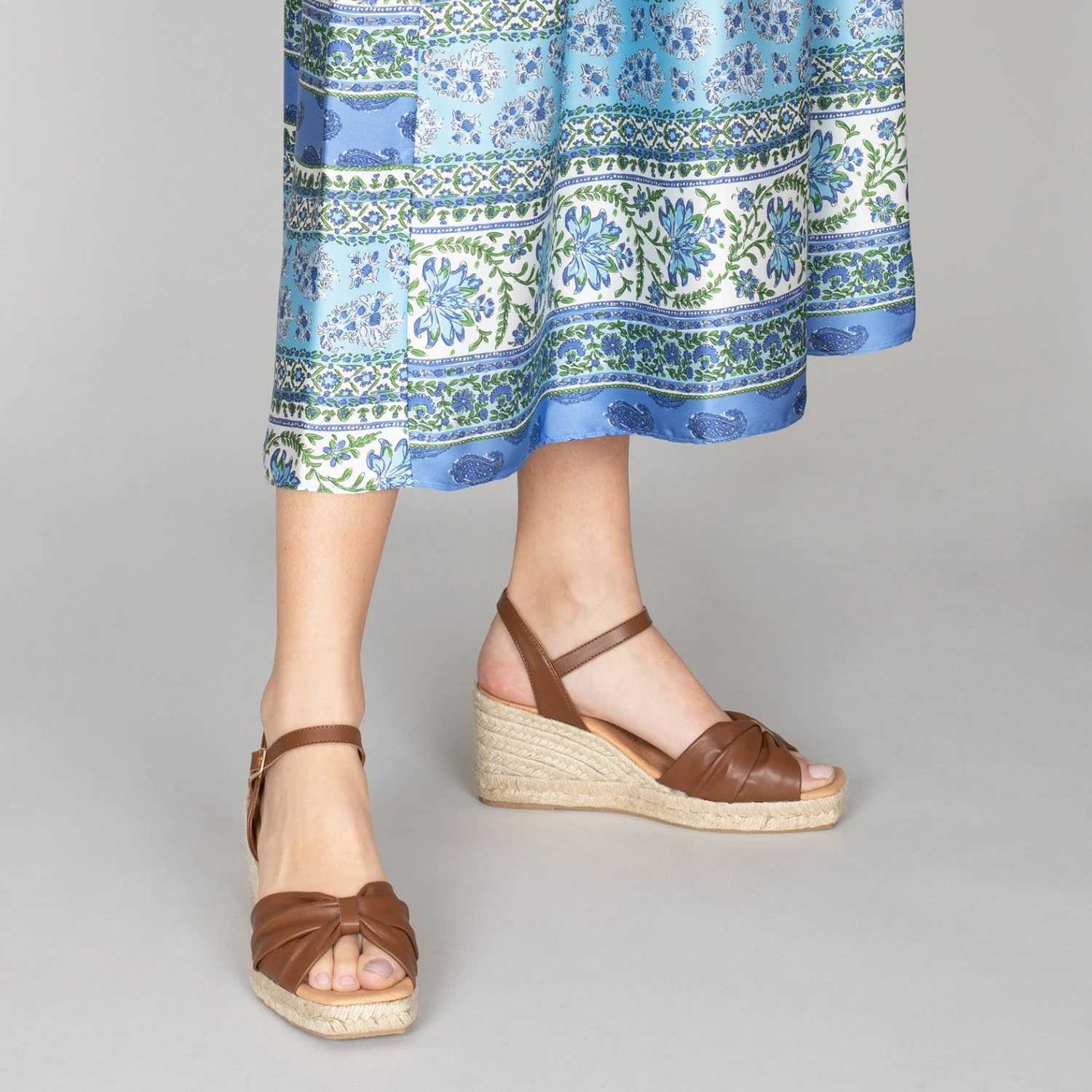 CÁDIZ - Sandales En Jute MARRON Et Bout Carré – Image 6