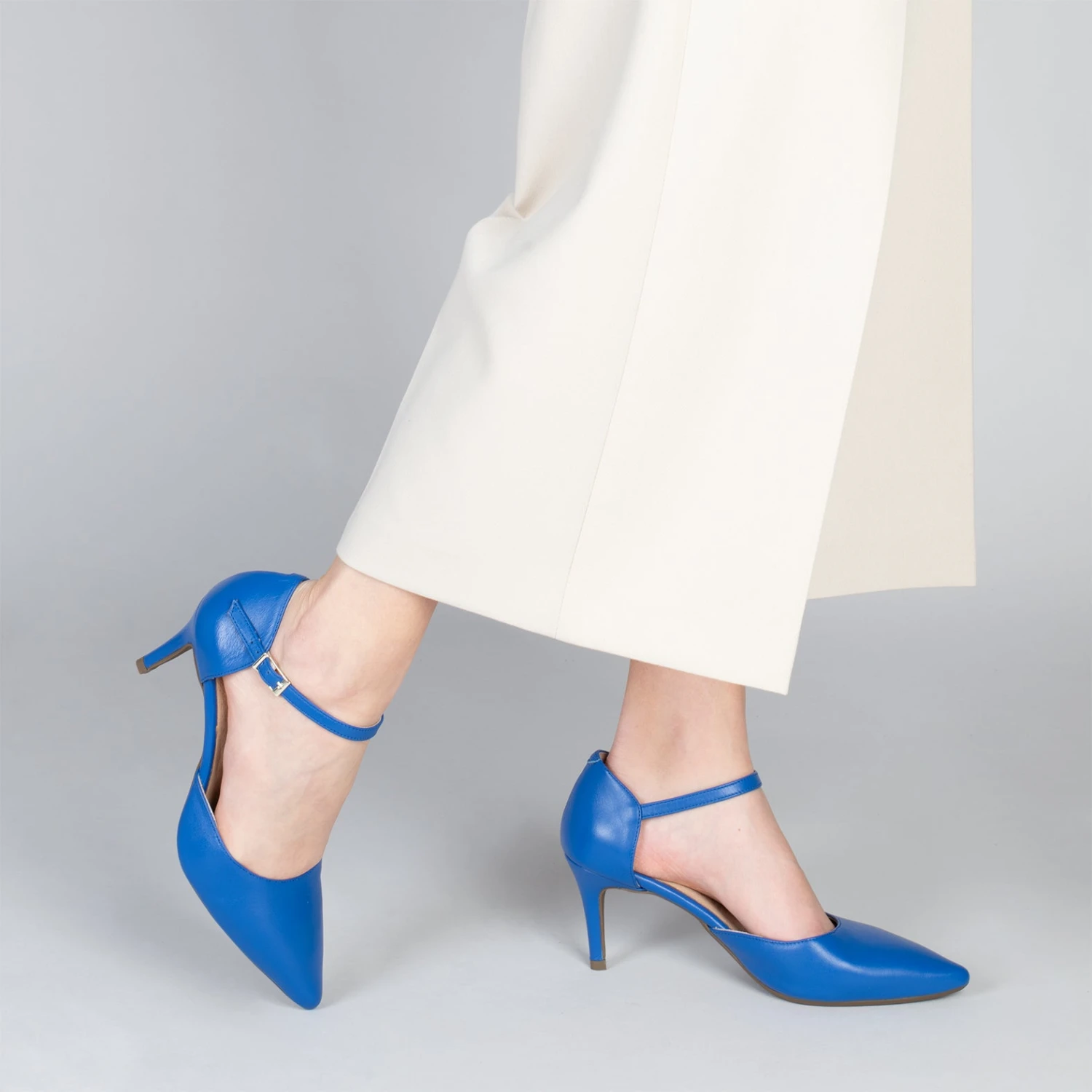 DONNA - Chaussures De Soirée Confortables à Talon BLEU – Image 6