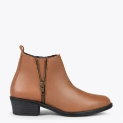 BASIC â Bottines Basses Pour Femme CAMEL