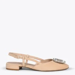 BRUNCH BIJOU - Escarpins Avec Bride Arrière Et STRASS SABLE