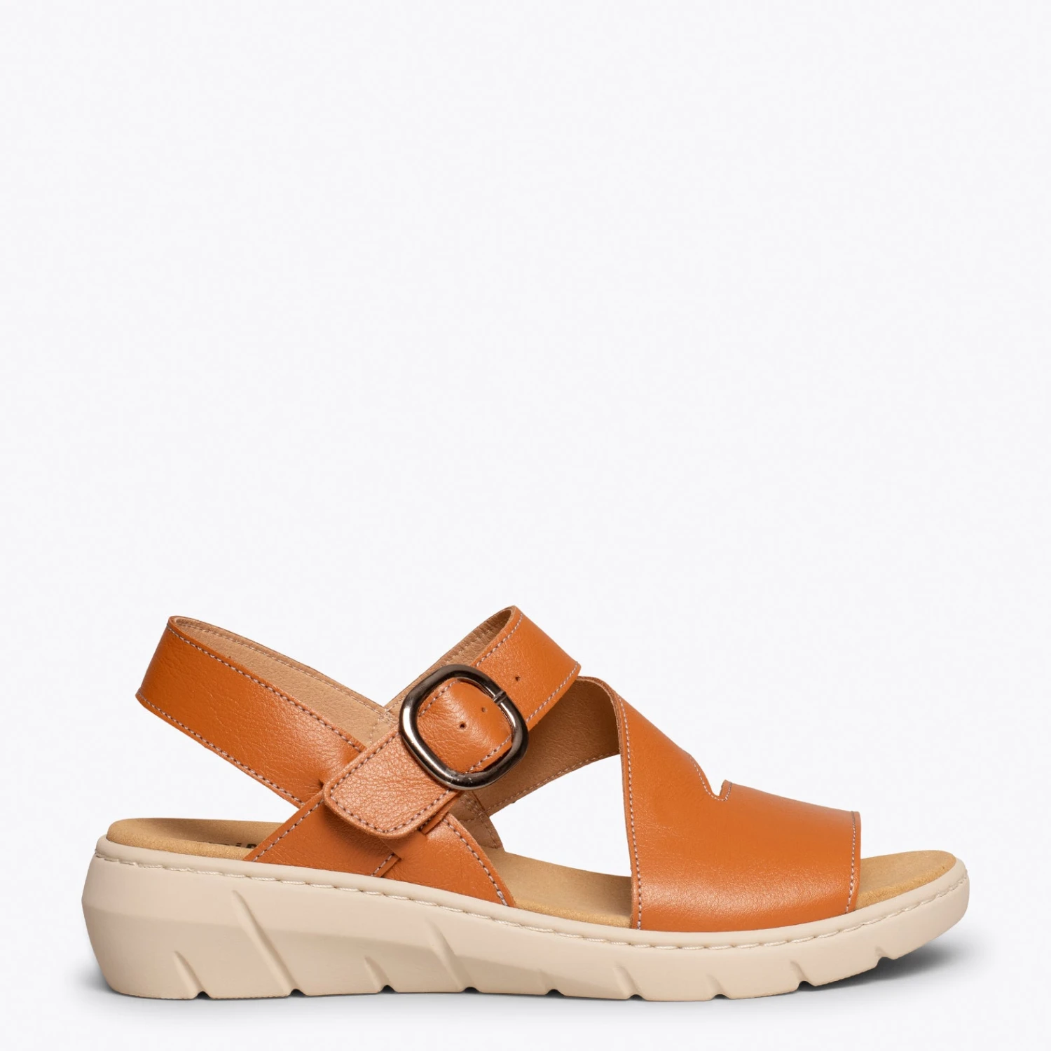 NATURA - Sandales Ă Semelle Amovible MARRON