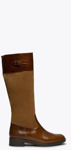 AMAZONE - Bottes Hautes CAMEL Style équestre