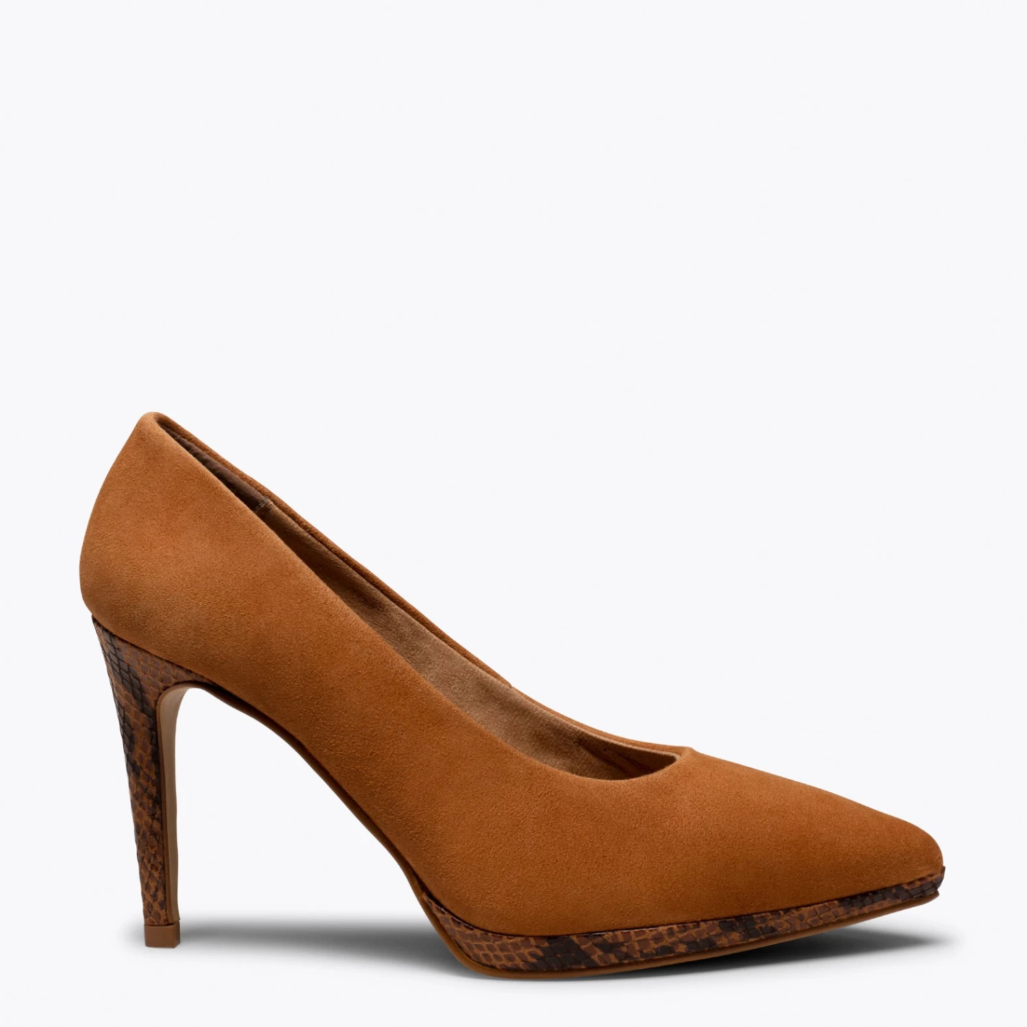 GLAM - Chaussure CAMEL Avec Talon Aiguille Animal Print