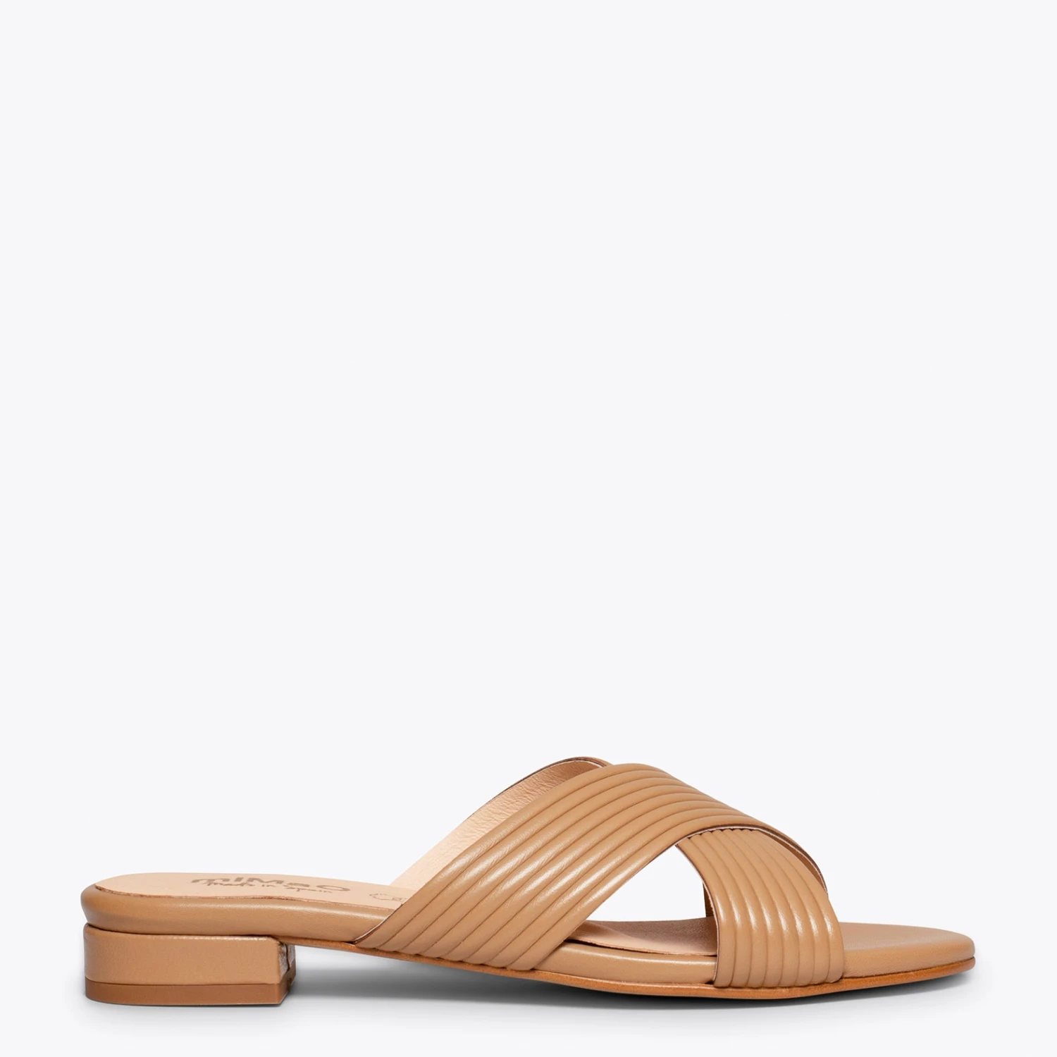 PALA - Sandales Plates CAMEL à Brides Croisées