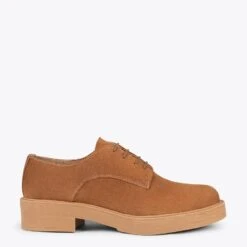 BLUCHER - Chaussures Ă Lacets Pour Femmes CAMEL