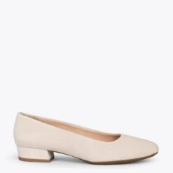 URBAN XS – Chaussures à Talon Bas En Cuir Daim OS