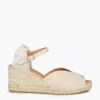 SITGES – Espadrilles Compensées à Bout Ouvert BEIGE