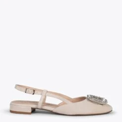 BRUNCH BIJOU - Escarpins Avec Bride Arrière Et STRASS TAUPE