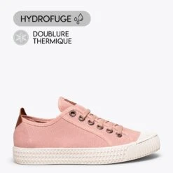 BASKET - Baskets En Toile Hydrofuge ROSE Pour Femmes