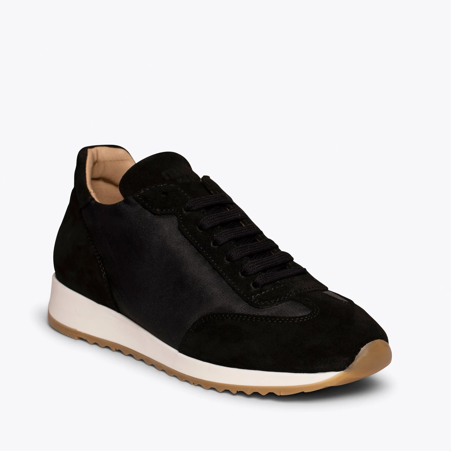CASUAL - Sneakers Cuir NOIR Et Nylon – Image 5
