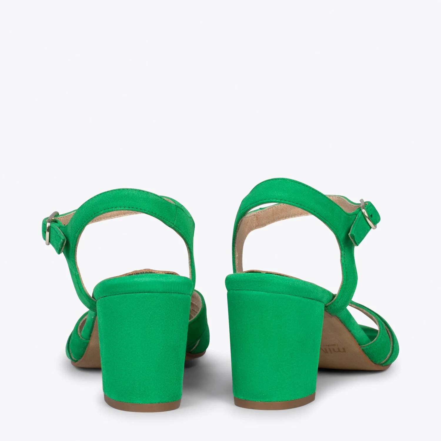 MUSA – Sandales à Talon Large VERT – Image 3