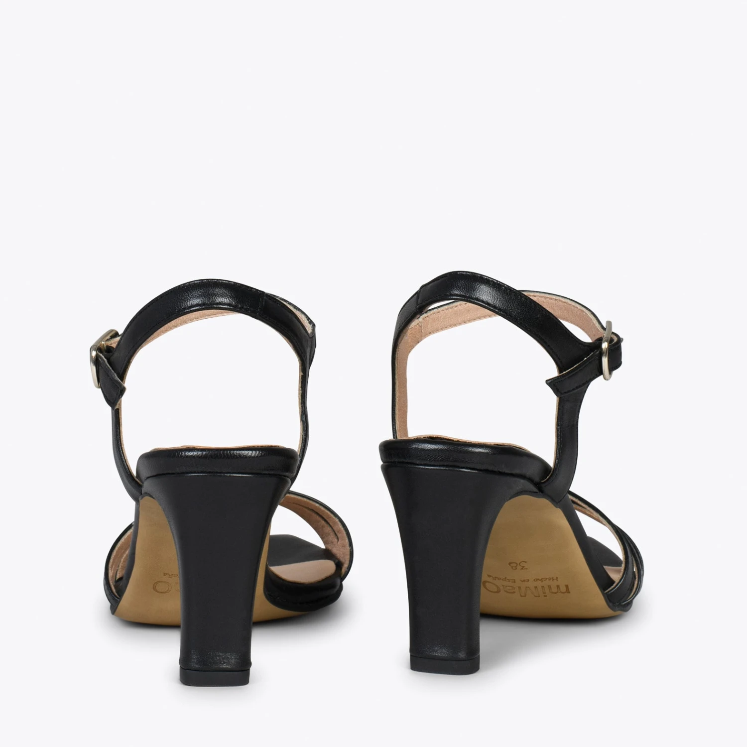 CANNES – Sandales De Soirée à Talon Fin NOIR – Image 3