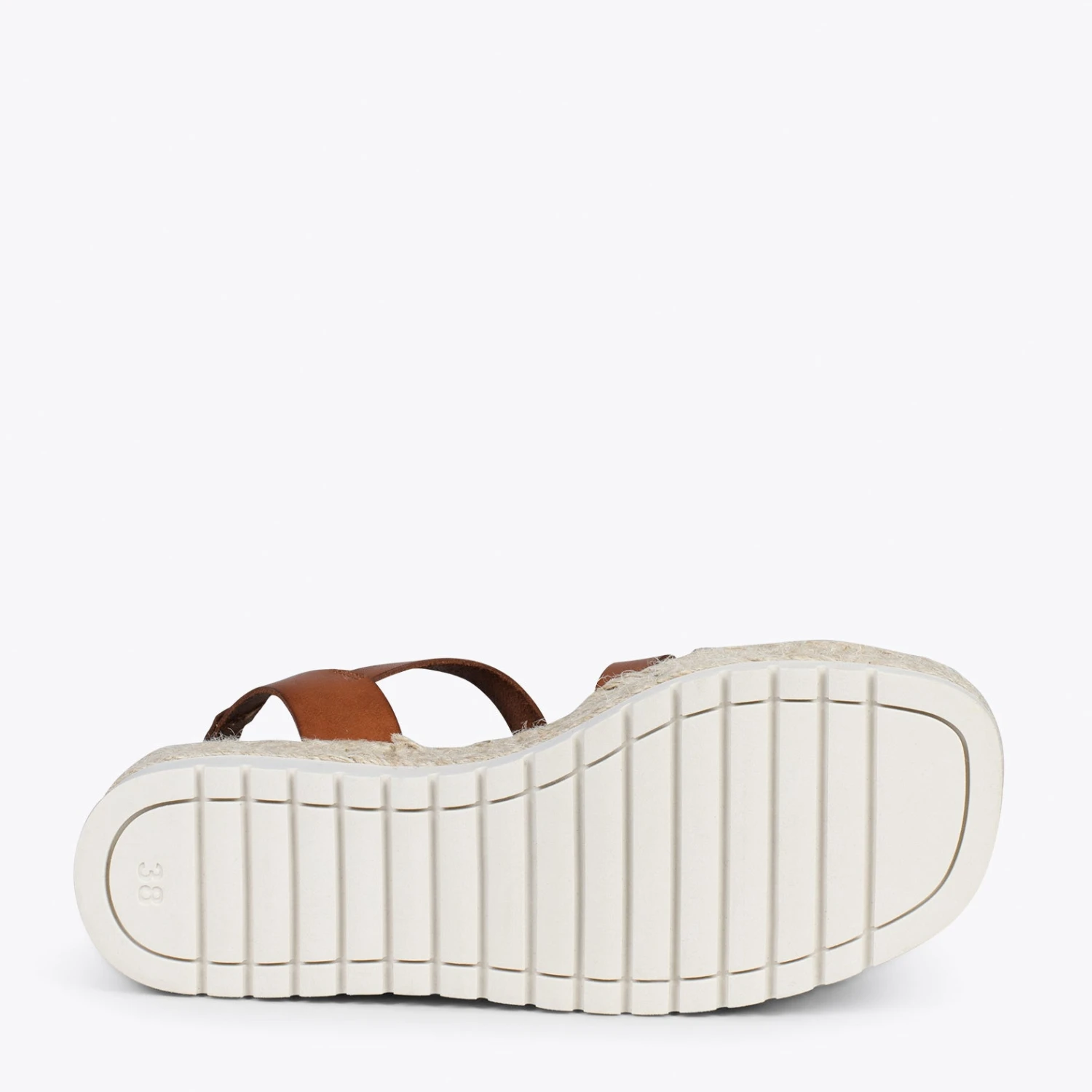 MIJAS – Sandales à Plateforme En Jute CAMEL – Image 5