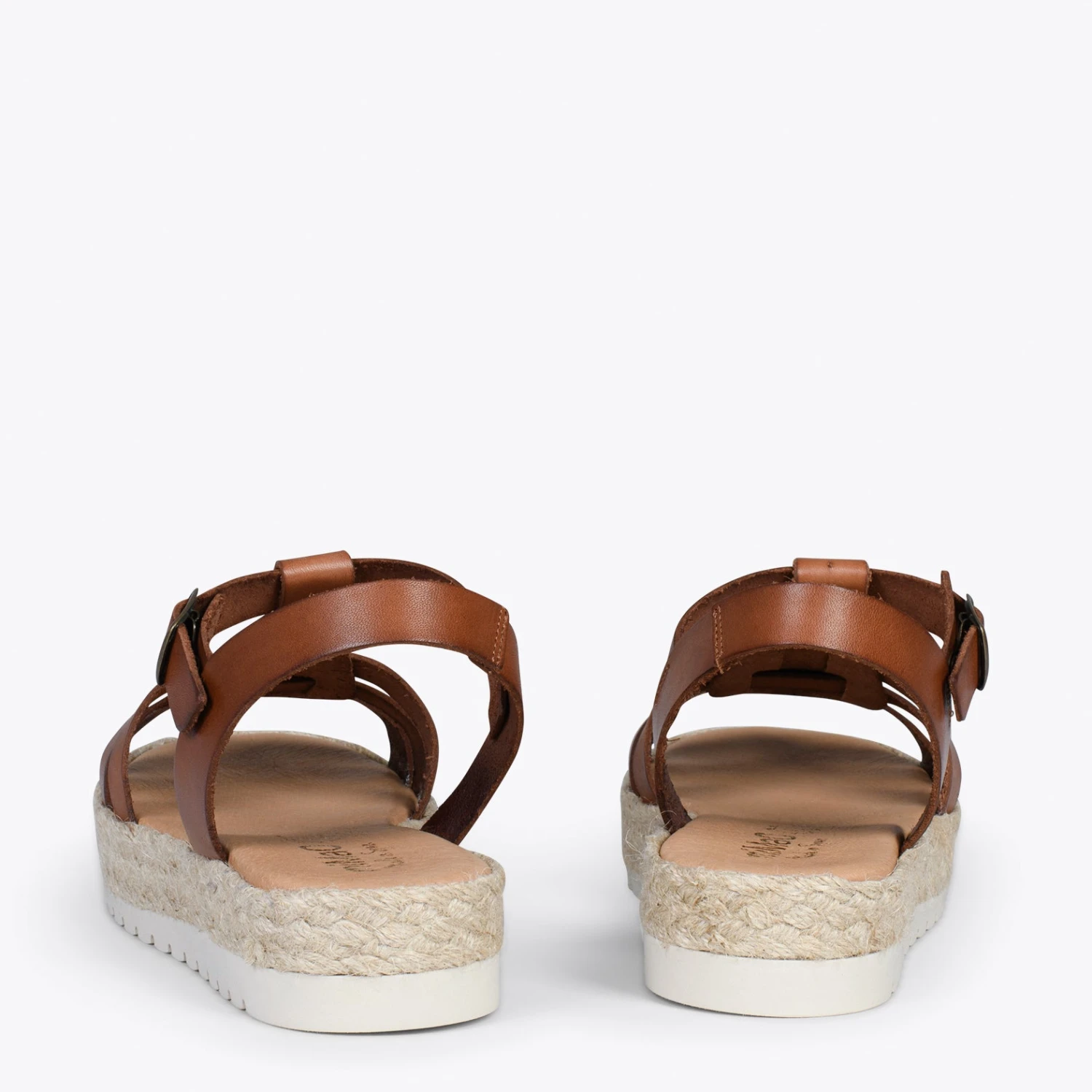 MIJAS – Sandales à Plateforme En Jute CAMEL – Image 3